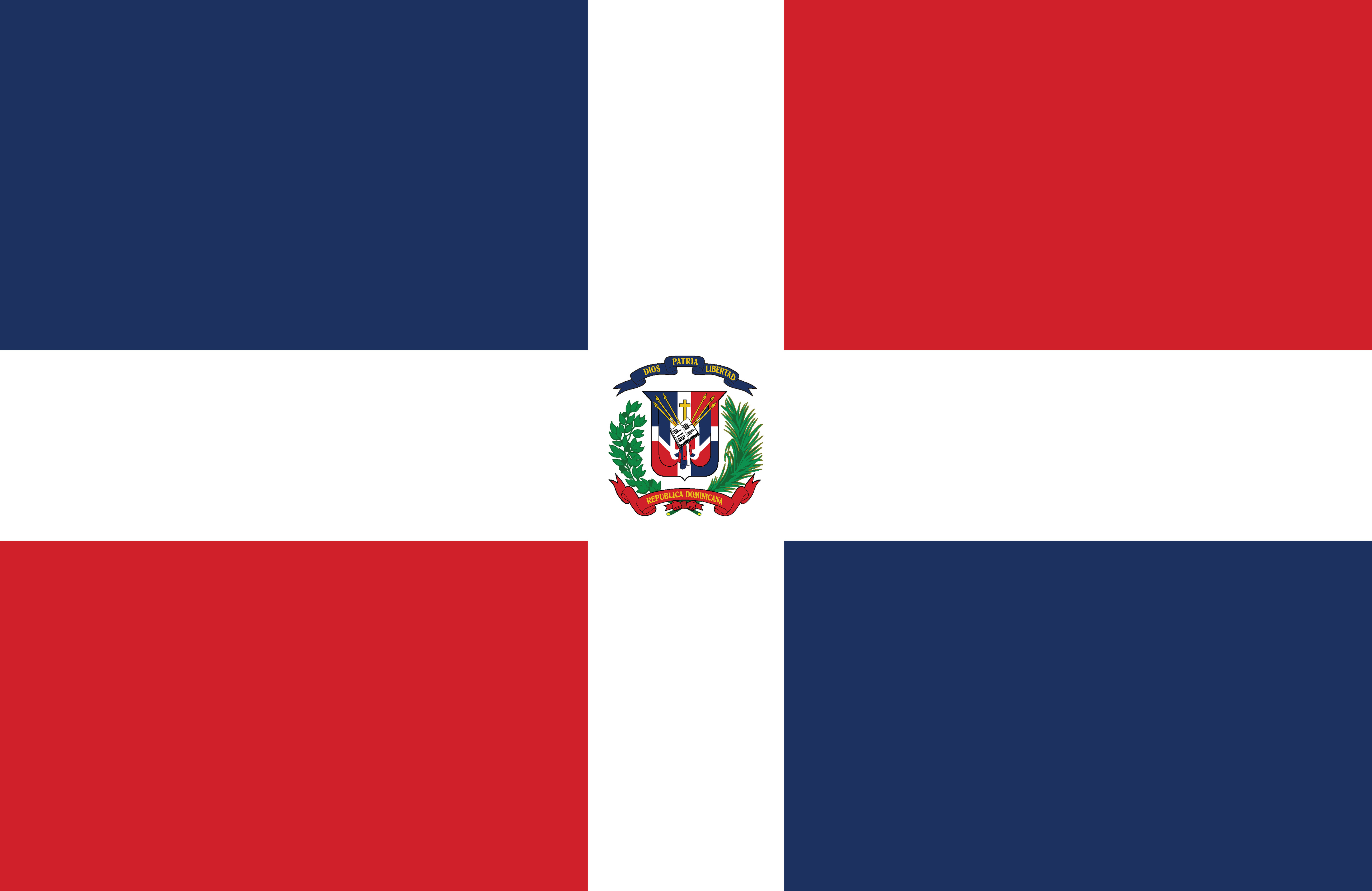 Vlag van Dominicaanse Republiek